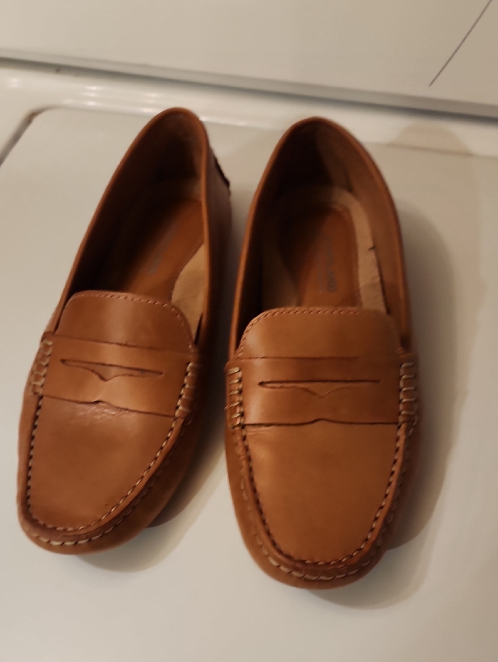 Eastland Women's Cognac Leather Penny Loafers